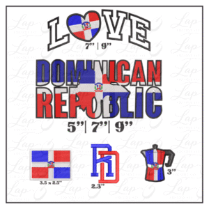 Dominican Republic Embroidery Bundle